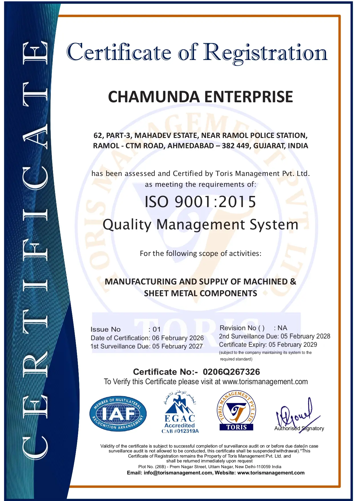 Quality Assurance Manufacturing